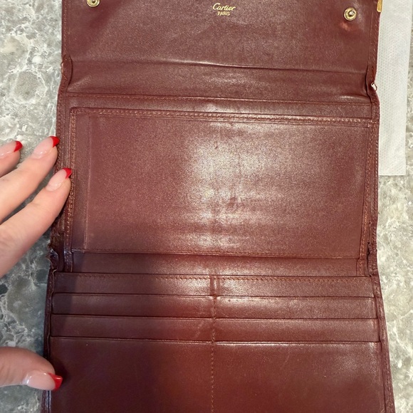 Cartier Brown Leather Wallet - Picture 4 of 8
